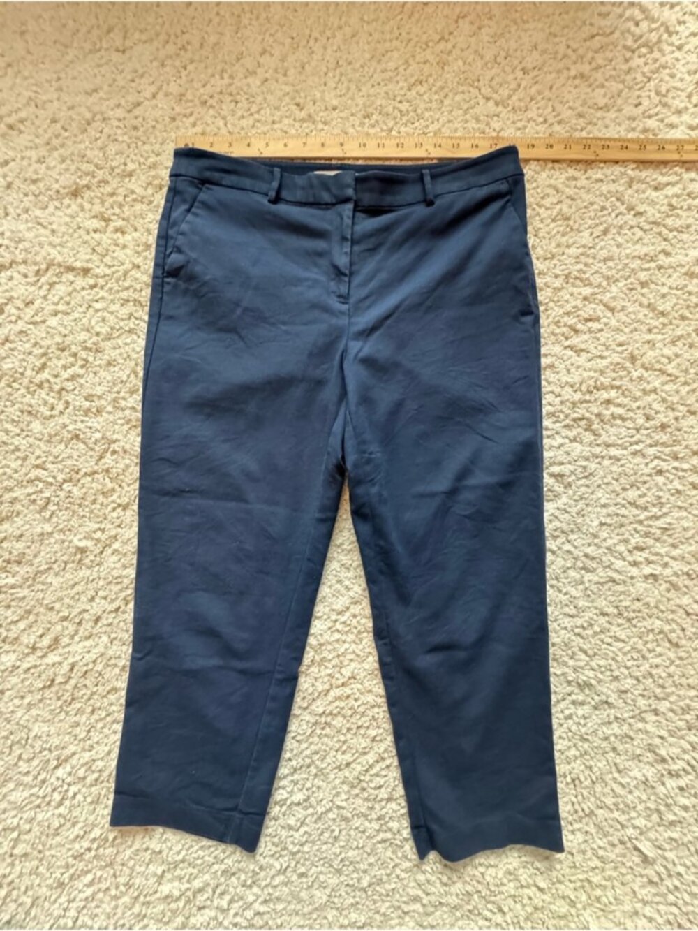 Talbots Riviera Slim Navy Ankle Pants 14 Curvy
